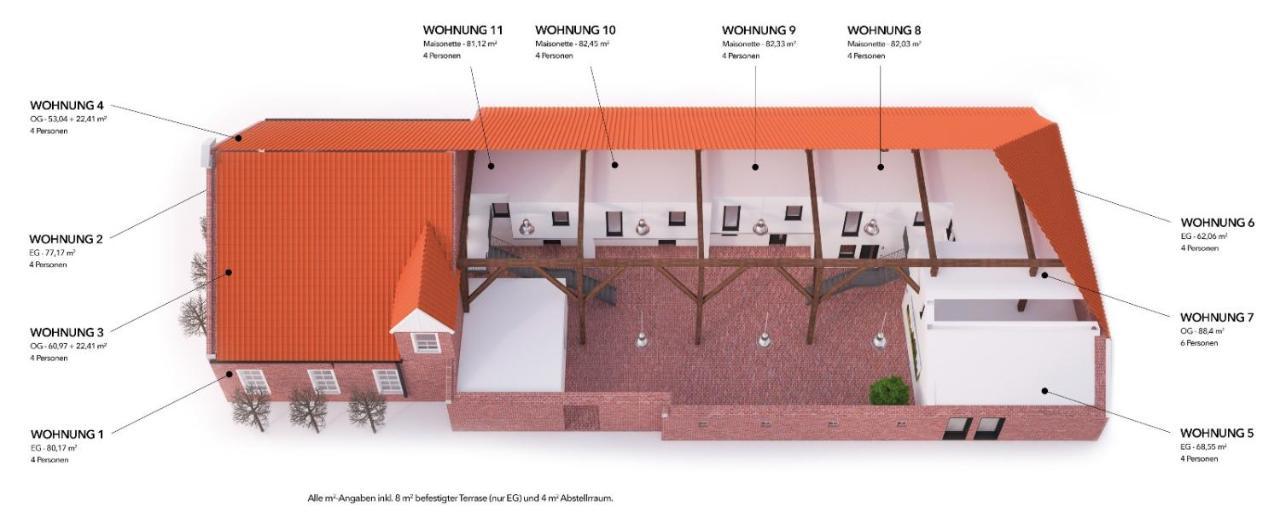 Appartamento Gulfhof Polder72 Polder72 5 Eger Dornum Esterno foto